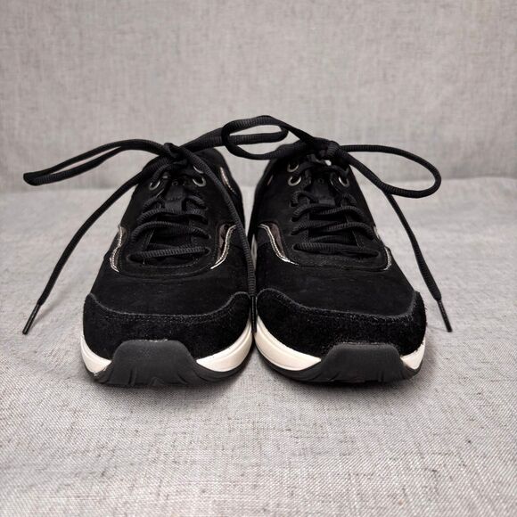 Vionic‎ Nova Athletic Shoes Black Leather Lace Up Training Sneaker Women's 7.5 - Picture 4 of 11